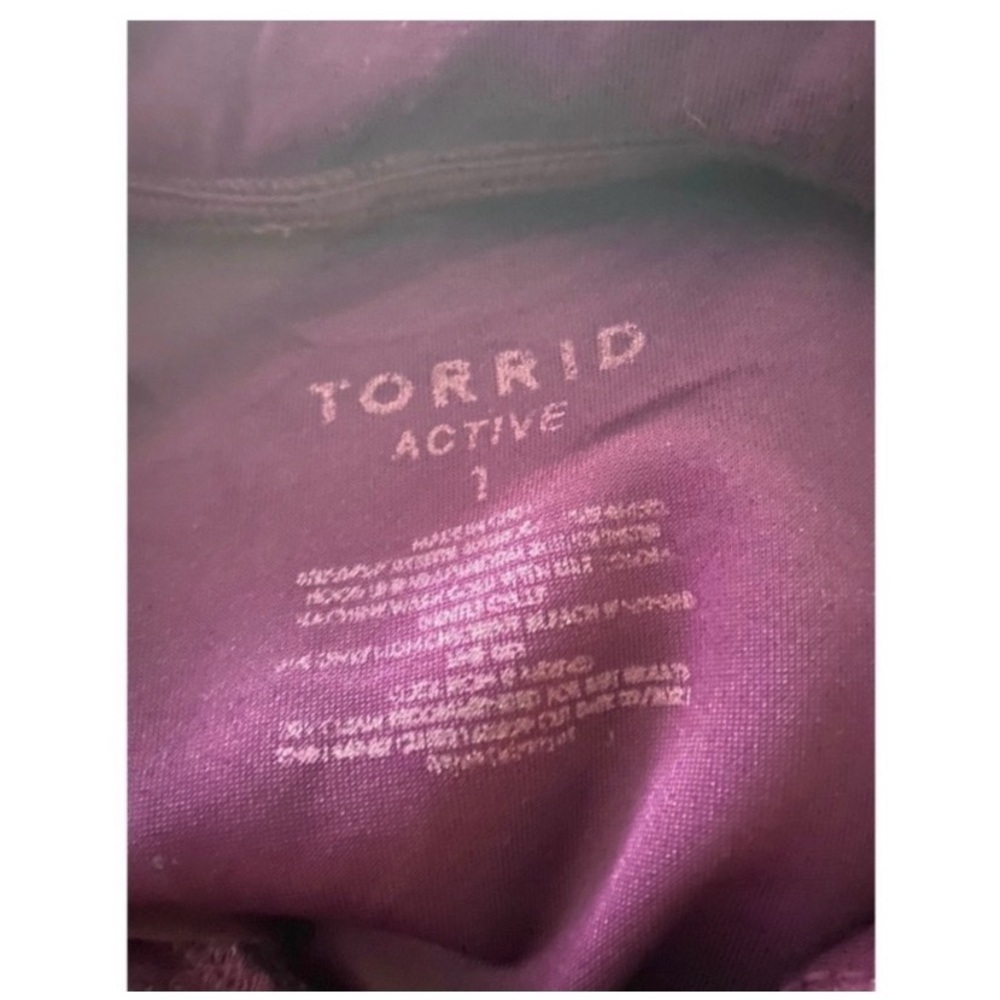 TORRID Active Purple Hooded Sweatshirt - Picture 8 of 10